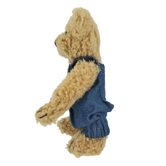 Boyds Archive Collection Huck 6" Jointed Bear in Denim Overalls Bearwear Teddy - Picture 6 of 7